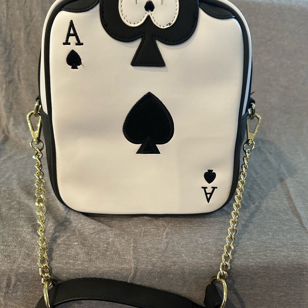 Loungefly Black and White Alice in wonderland Crossbody Bag